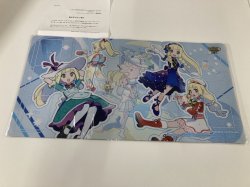 画像1: おしゃれを楽しむリーリエ　プレイマット　(ポケモンマスターズEX)　当選通知書付き【実物写真】