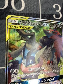 画像2: SM9a ゲッコウガ＆ゾロアークGX（スペシャルアート） SR 状態EX+ 【実物写真】