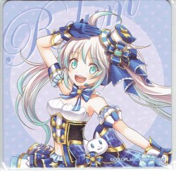 画像1: リルム　白猫DAY　コースター　アイドルキャッツ！ CAFE＆BAR in 原宿