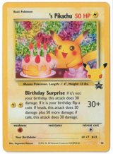 画像: 【プロモ】＿のピカチュウ　おたんじょうびピカチュウ【英語版】状態EX