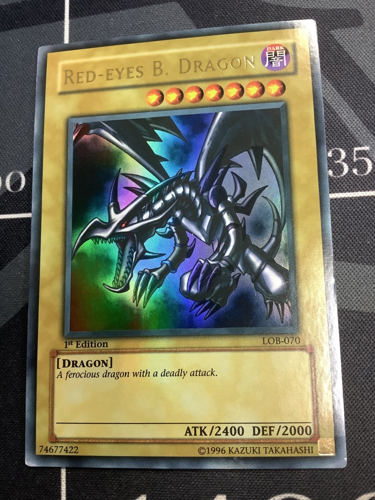 画像1: RED-EYES B. DRAGON(真紅眼の黒竜) アジア版 ウルトラレア 状態VG【実物写真】